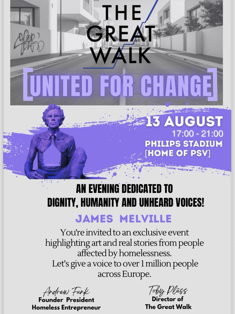James Melville 🚜 (@jamesmelville) on Twitter photo I’ve been invited to this important event in The Netherlands. I have been involved with this brilliant campaign led by <a href="/andrewfunkspain/">Andrew Funk ⛺️</a> and <a href="/marcorobinson7/">Marco Robinson</a> to raise awareness and money for the homeless. Over 1 million people are homeless across Europe. I’ve been invited to this important event in The Netherlands. I have been involved with this brilliant campaign led by <a href="/andrewfunkspain/">Andrew Funk ⛺️</a> and <a href="/marcorobinson7/">Marco Robinson</a> to raise awareness and money for the homeless. Over 1 million people are homeless across Europe.