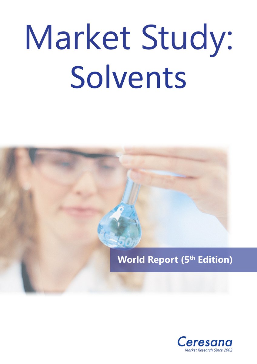 Useful Alcohols: Ceresana Analyzes the World Market for #Solvents

Companies in the paint industry are the largest consumers of solvents.The pharmaceutical industry is the second-largest application area, followed by cosmetics, printing inks and adhesives: ceresana.com/en/produkt/mar…