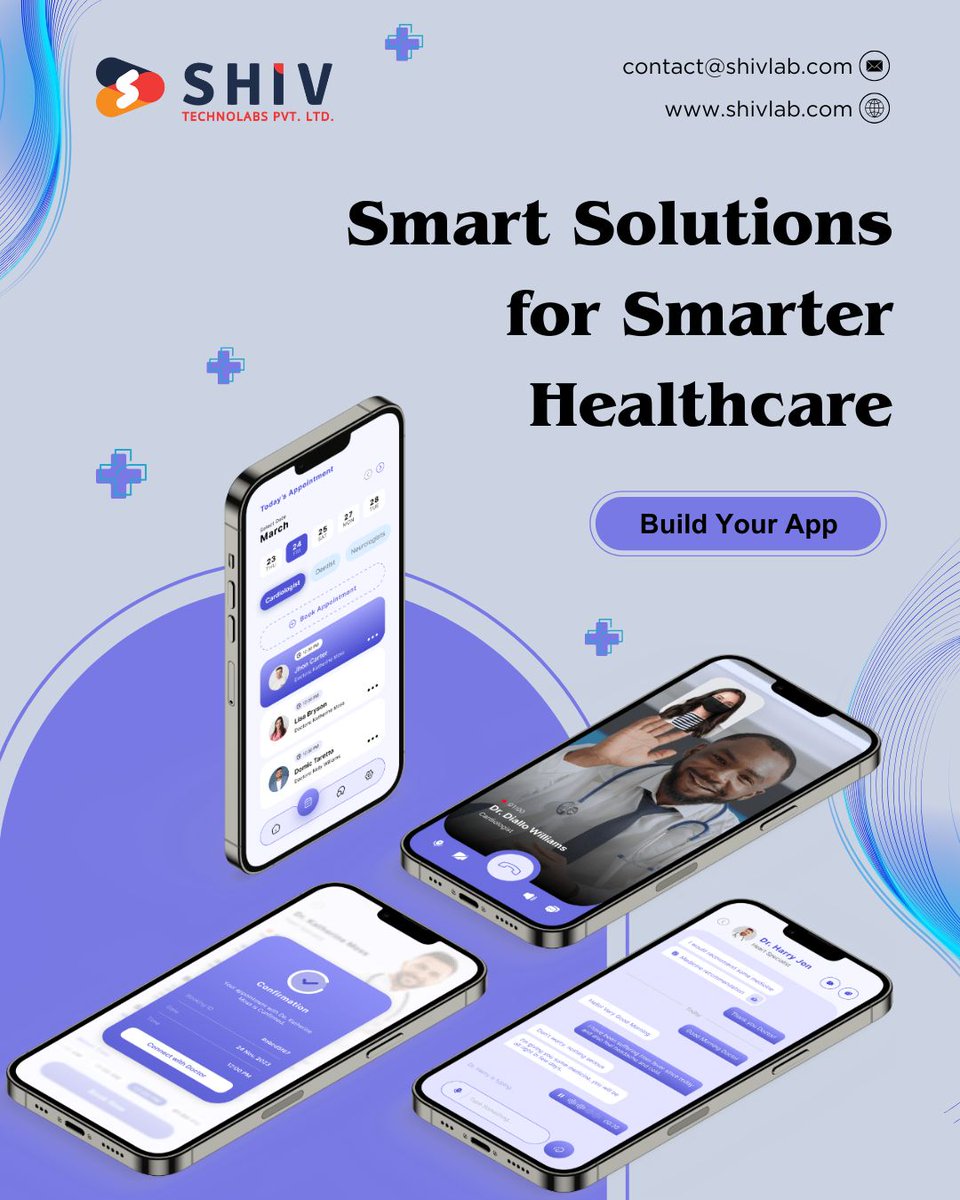 🚑 𝗥𝗲𝘃𝗼𝗹𝘂𝘁𝗶𝗼𝗻𝗶𝘇𝗲 𝗬𝗼𝘂𝗿 𝗛𝗲𝗮𝗹𝘁𝗵𝗰𝗮𝗿𝗲 𝗦𝗲𝗿𝘃𝗶𝗰𝗲𝘀 𝘄𝗶𝘁𝗵 𝗦𝗺𝗮𝗿𝘁 𝗔𝗽𝗽𝘀!

From appointment booking and video consultations to digital prescriptions and patient chats! 📲

🌐 𝐕𝐢𝐬𝐢𝐭: shivlab.com/healthcare-app…

#shivtechnolabs #knightcoders