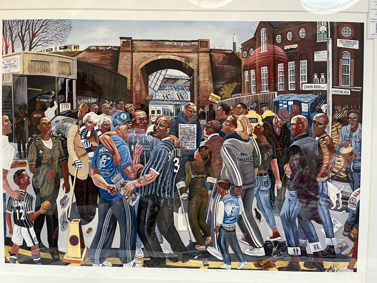 WorgInfo's tweet image. Last 3 days of local #Rotherhithe artist @edgrayart’s exhibition in the @houseofannetta #Spitalfields. 11am-8pm this Friday, Saturday, Sunday. Check out his incredible #Hogarth-inspired scenes of #London and beyond, including a new painting of the war memorial in West Lane.
