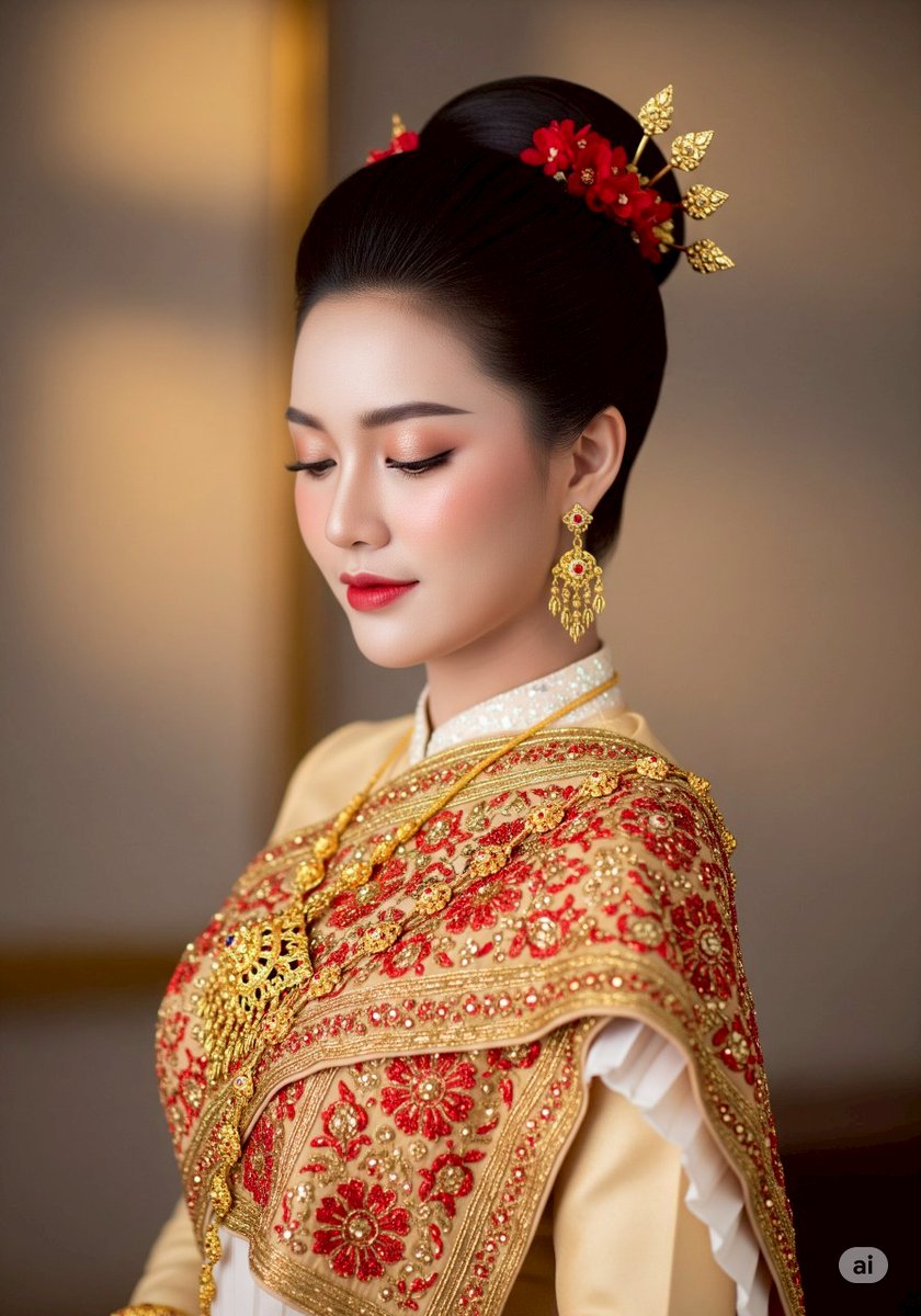 JKraben's tweet photo. #TraditionalThaiDress #ThaiDress #AIArt https://t.co/RDtvwoCaYI