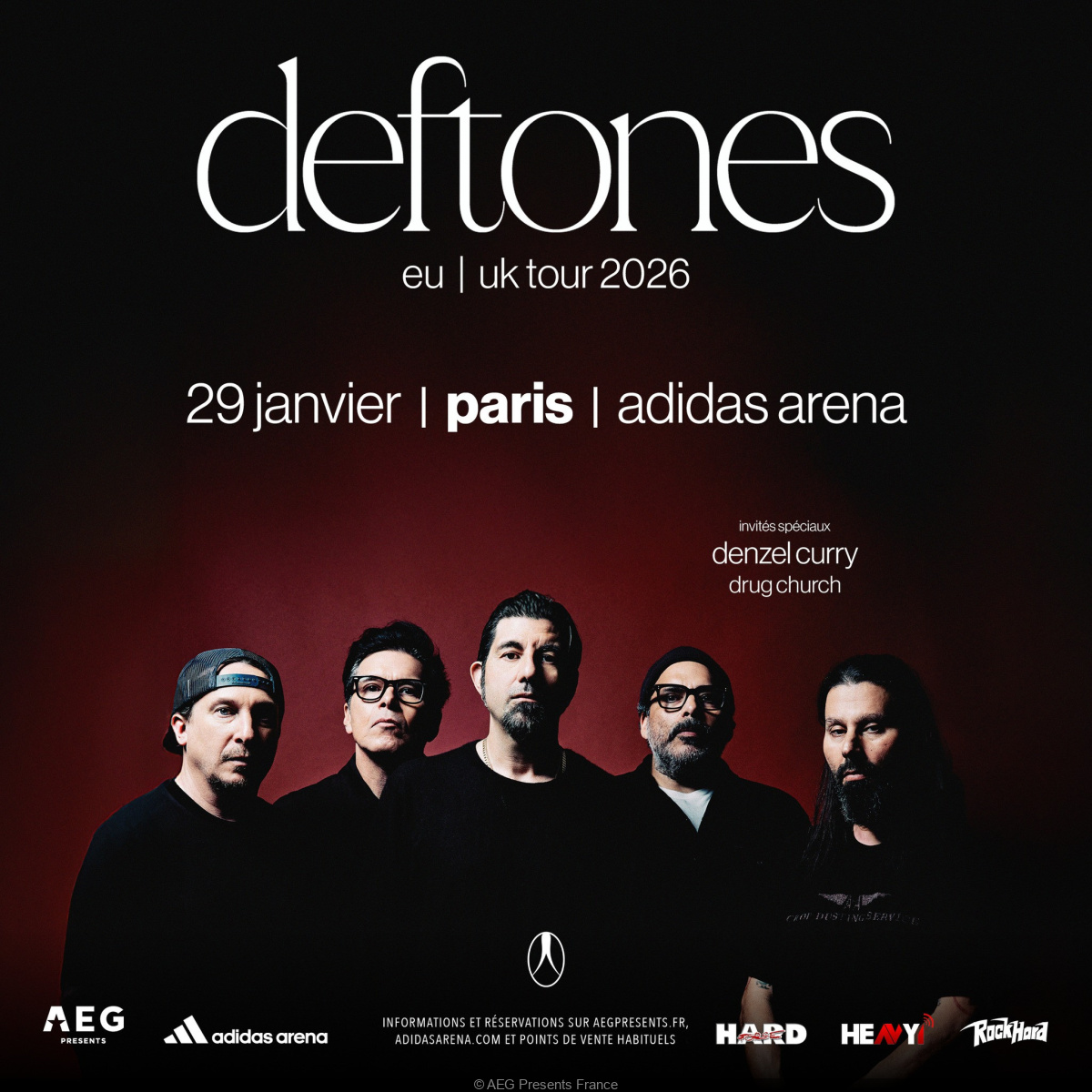 🎟 Les places pour <a href="/deftones/">Deftones</a> à l'<a href="/adidasarena/">adidas arena</a> sont disponibles : aegpresents.fr/event/deftones/

🐍private music, leur prochain album, sort le 22 août : deftones.lnk.to/privatemusic

🏔 "my mind is a mountain" est disponible : youtube.com/watch?v=eVqZrI…

<a href="/warnerrecords/">Warner Records</a> <a href="/WEAMusic/">WEA Music</a> <a href="/AEGPresentsFR/">AEG Presents France</a>