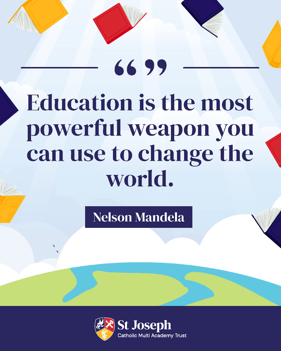 Everyone has the ability and the responsibility to change the world. #MandelaDay is an occasion for all to take action and inspire change. 

At SJCMAT, we have been doing that for years by providing our pupils with rich and transformative world-class Catholic education.