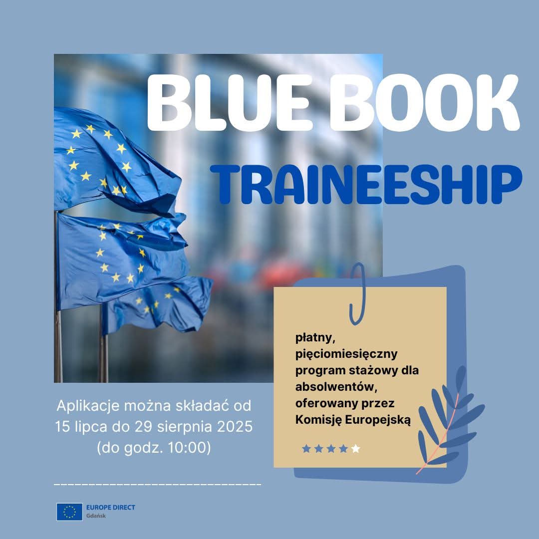 EDGdansk's tweet image. Chcesz pracować w sercu UE?
Aplikuj na staż #BlueBookTraineeship 2025!
📍 Bruksela/Luksemburg i inne kraje UE!
💶 1493€ + podróż & ubezpieczenie
🗓️ Nie zwlekaj! Masz czas do 29.08!
Więcej informacji na
🔗 traineeships.ec.europa.eu
#staż #UE