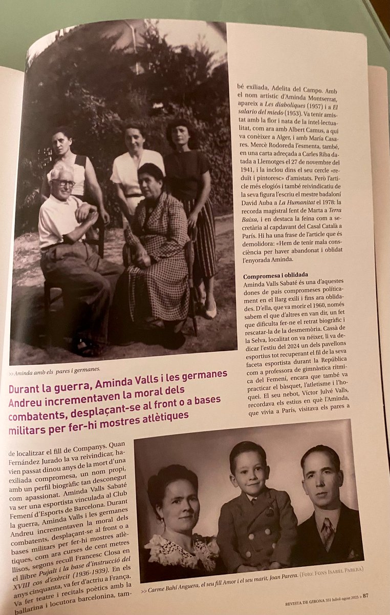 Gemma Busquets Ros (@gemmabusquets) on Twitter photo El nĂşmero 251 de <a href="/RevistaGirona/">Revista de Girona</a> contĂ© el dossier «Lluitadores. El paper de les dones durant la Guerra Civil», coordinat per Glòria Granell. Hi participo ✍🏼 amb els relats vitals de les milicianes Caterina Fossas i Pepita Grau i del compromĂs polĂtic d’Aminda Valls i Carme BahĂ El nĂşmero 251 de <a href="/RevistaGirona/">Revista de Girona</a> contĂ© el dossier «Lluitadores. El paper de les dones durant la Guerra Civil», coordinat per Glòria Granell. Hi participo ✍🏼 amb els relats vitals de les milicianes Caterina Fossas i Pepita Grau i del compromĂs polĂtic d’Aminda Valls i Carme BahĂ