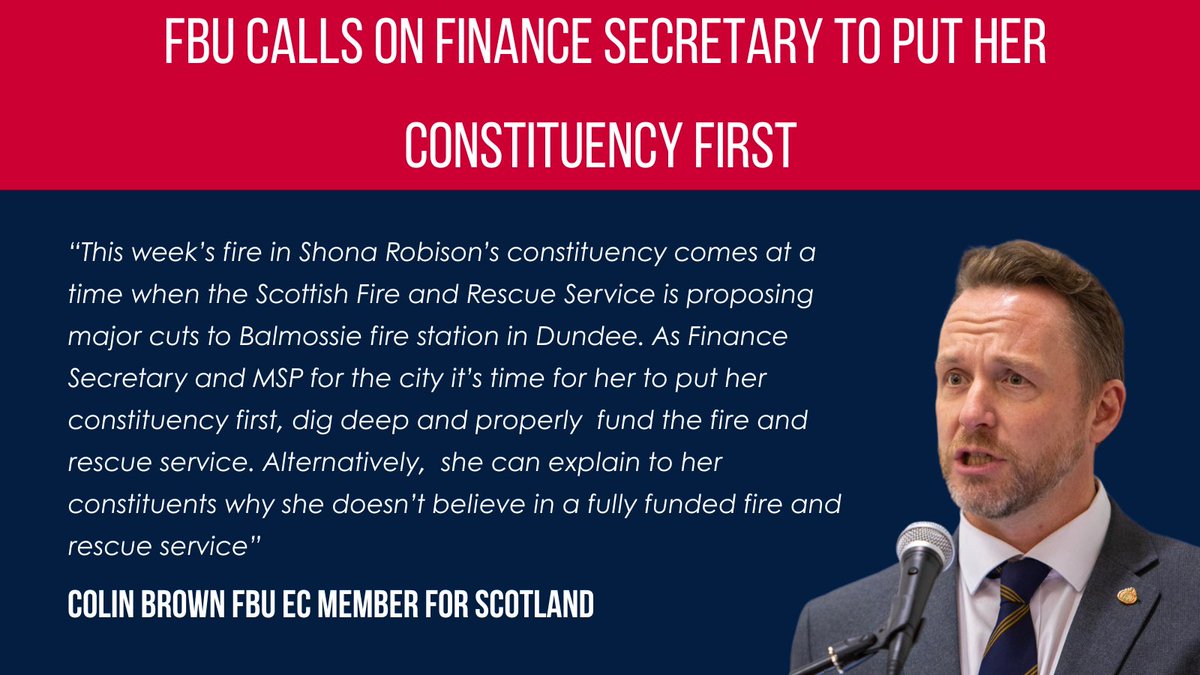 FBUScotland's tweet image. 🔥@FBU_Scotland_EC calls for @ShonaRobisonMSP to dig deep and properly fund the fire and rescue service in Scotland 👇🔥🚒 @fbunational @FbuEast @FBUScotNorth @WestScotlandFBU @UnityConsults @scotgov @JohnSwinney @fire_scot