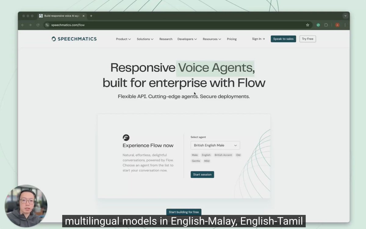 Speechmatics's tweet image. Building multilingual Voice agents in Southeast Asia? Our Staff MLE Aaron shows you how 👇
youtube.com/watch?v=yupEJj…
#MachineLearning #VoiceAgents #AIAgents #AI