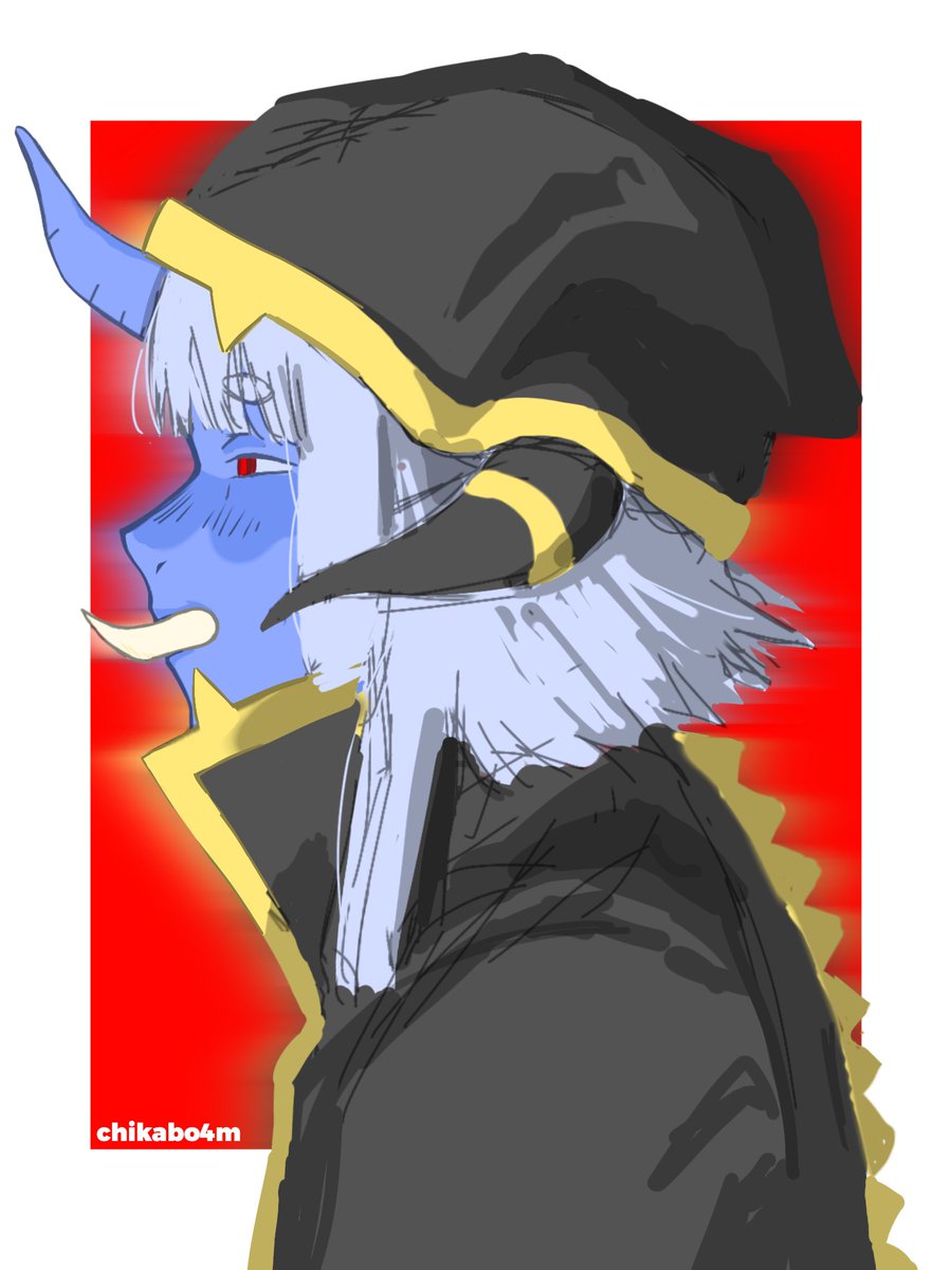 Chikabo4m's tweet image. Chi redesign!!
This is a throwback to a demon oc I made back in 2021-2022, It's been a design I've been lowk attached to but I never thought I'd revive it WAHHAAH