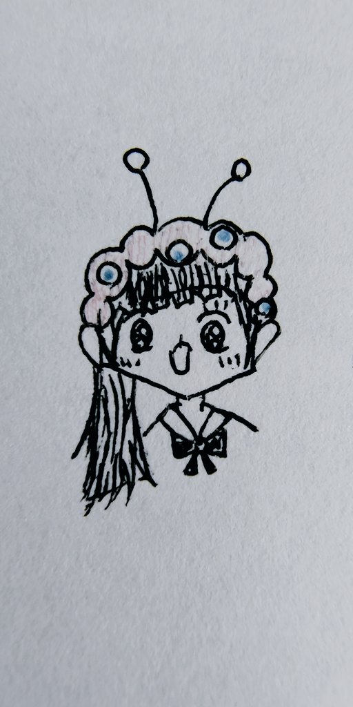 ewakasa_'s tweet photo. ミャクミャクのなんかを身に着けた女の子を描いたよん

#フォロバ100 #イラスト #絵描きさんと繋がりたい #絵描きさんフォロバ１００ #ミャクミャク https://t.co/Z9JydKBhAx