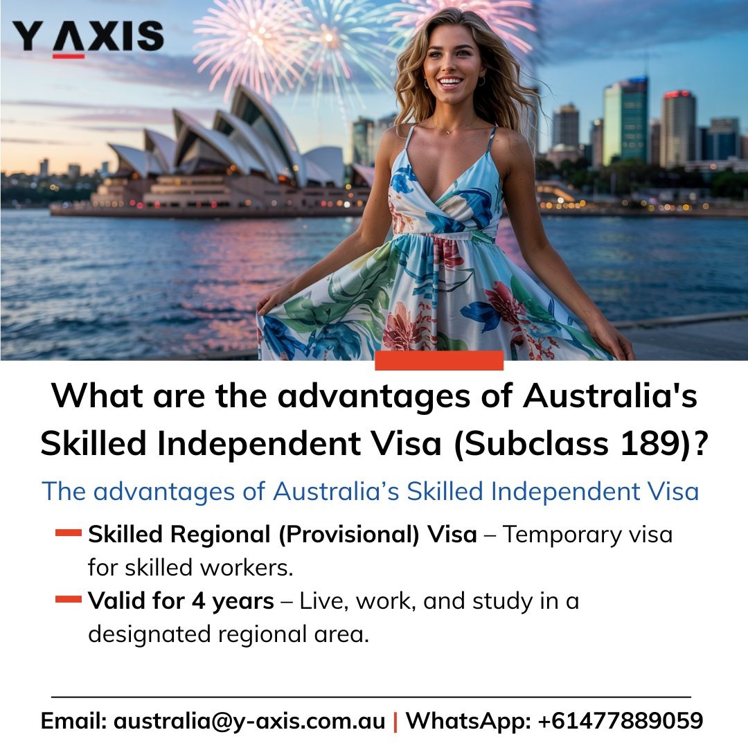 Yaxisaustralia's tweet photo. What are the advantages of Australia's Skilled Independent Visa (Subclass 189)?

✅ Live &amp; work permanently
✅ Access Medicare healthcare
✅ Sponsor family for PR
✅ Pathway to citizenship

Contact us: https://t.co/6uXF19Uwk7

#Subclass189 #AustraliaPR #MoveToAustralia #YAxis https://t.co/QFGEgLn1ed