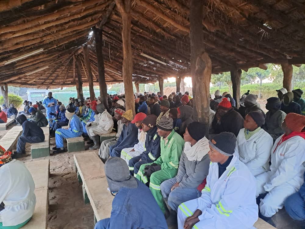 Leaving no one behind!!
JSC staff members spreading the IECMS gospel at Mwenezana Estates in Mwenezi, this Friday.