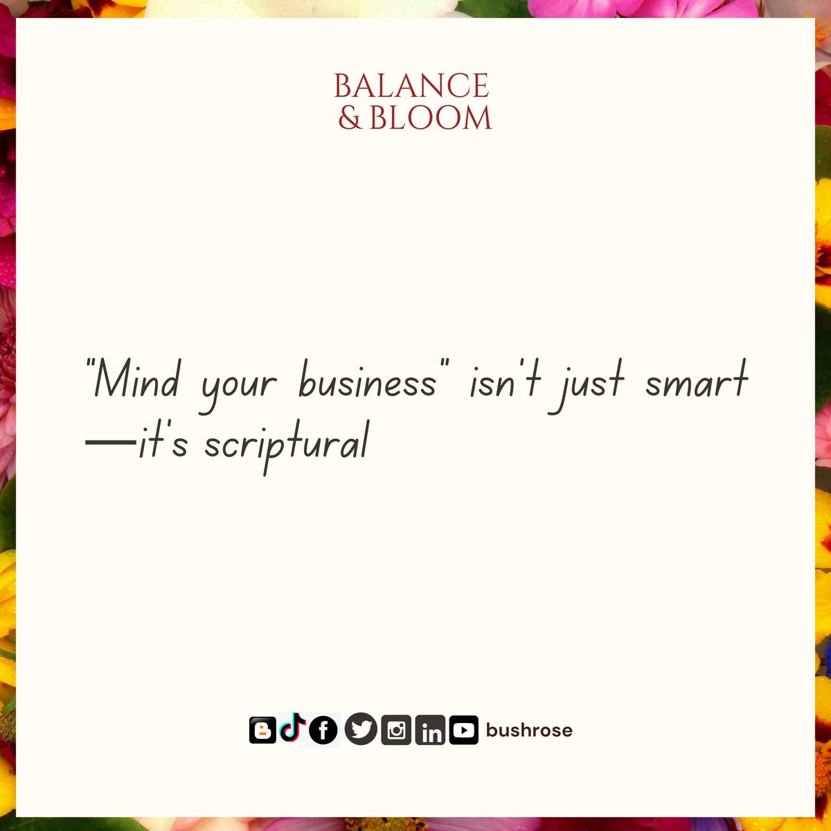 Bushrose01's tweet image. In our latest Bushrose blog post, we tie together:  
✔️ Focus from the first post  
✔️ Financial wisdom from the Kiyosaki angle  
✔️ And now... the spiritual root in Scripture

Full post here → link in bio
#FaithThread #MindYourBusiness #Bushrose #ChristianLiving #BiblicalWisdom