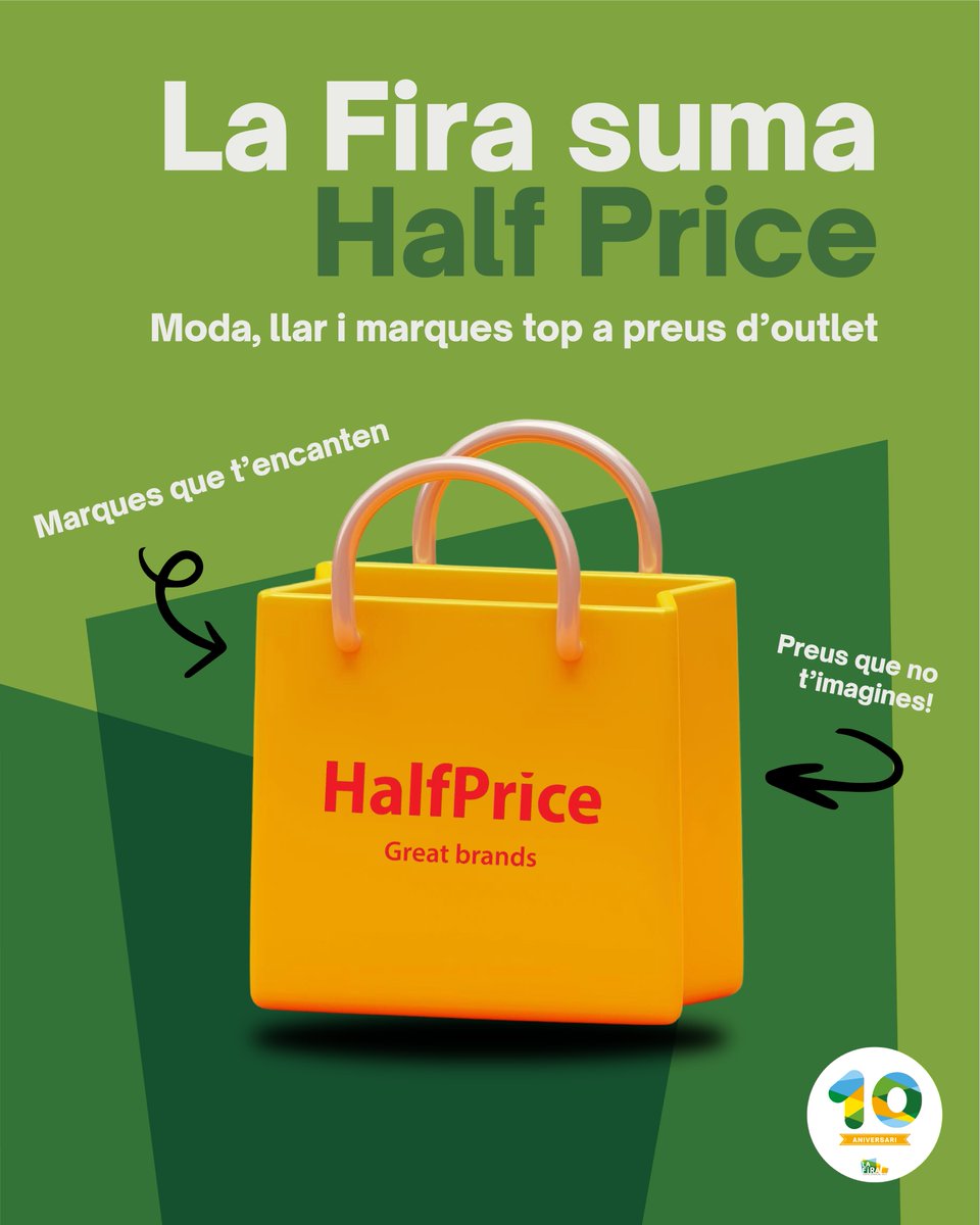 🎉 Half Price arriba a La Fira!

Moda, llar i marques top... a preus d’outlet! 🛍️

📍 La cadena polonesa obrirà molt aviat la seva primera botiga a Catalunya amb més de 3.000 m² dedicats a moda femenina, masculina, infantil i articles per a la llar. Tot amb grans descomptes!