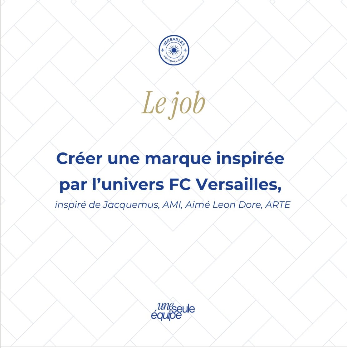 KillianB22's tweet image. 💭 Le FC Versailles veut lancer sa propre marque de prêt-à-porter, "inspirée de Jacquemus, AMI, Aimé Leon Dore, ARTE".
C’est ambitieux. C’est aussi, à mon humble avis, la mauvaise direction à prendre. ⤵️
Et cela dit beaucoup de ce que le club ne fait pas toujours dans l’ordre…