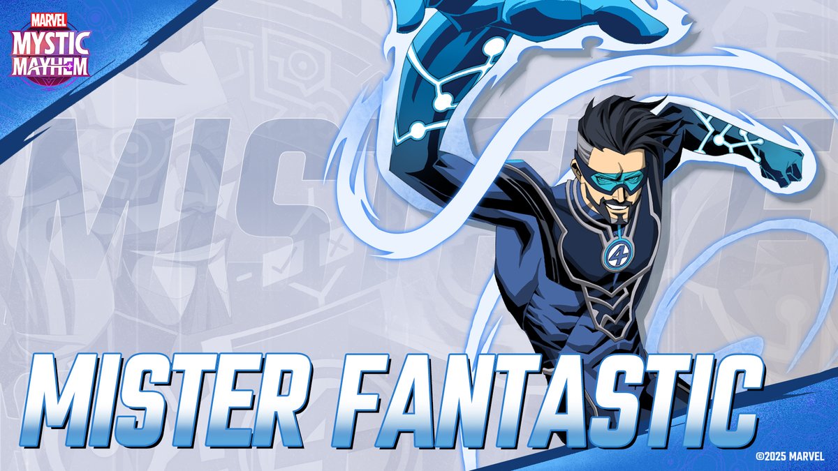 MarvelMysticM's tweet image. 🧬🧠Brilliant. Elastic. Unstoppable. The universe’s smartest man is here. #MISTERFANTASTIC
🔵 Class: Fighter
🔶 Type: Concussive
💥 Damage attribute: Physical Damage
Use three words to describe Mister Fantastic - what’s your pick?
#MARVELMysticMayhem #MarvelGames #Marvel