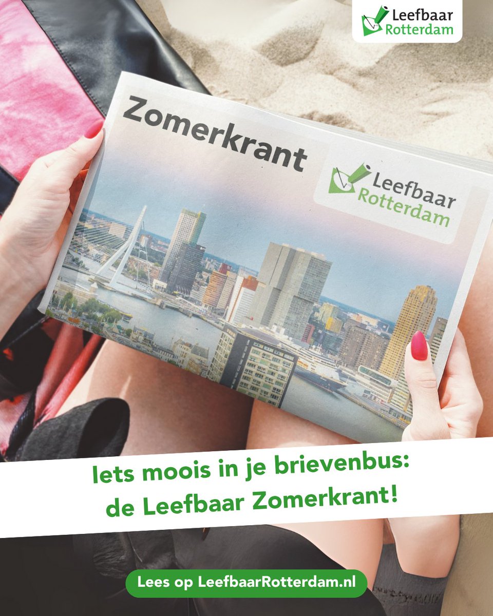 Deze week verschijnt de Zomerkrant van Leefbaar als extra bijlage bij De Havenloods, Nieuwsblad Rozenburg en Nieuwsblad Hoek van Holland. In de Zomerkrant brengt Leefbaar nieuws, reportages, informatie, columns en puzzels.

Lees de Zomerkrant online ➡️ leefbaarrotterdam.nl/nieuws/lees-de…