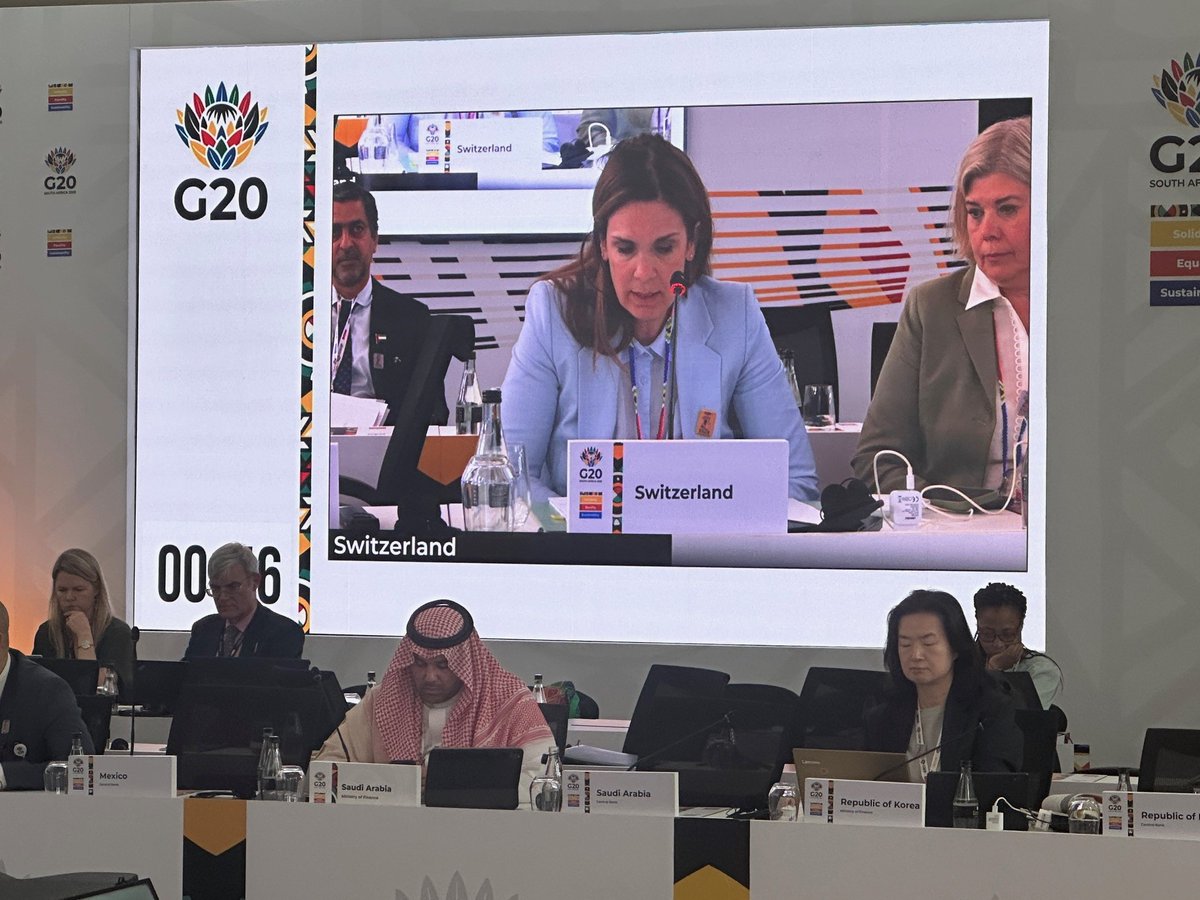 sif_sfi's tweet image. 🇨🇭 @g20org
During the discussion on the OECD minimum tax at the G20 finance ministers' meeting under the South African presidency in Durban, Switzerland emphasised the importance of tax sovereignty, legal certainty and clear principles.
@efd_dff