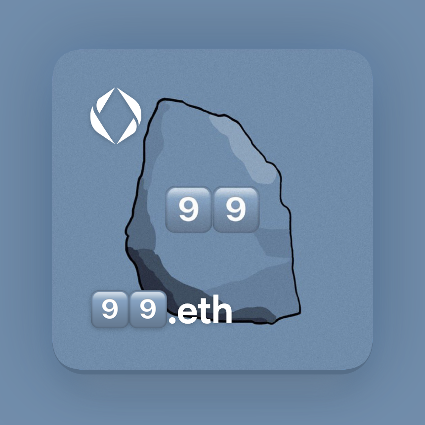 Ethmoji99's tweet photo. 3 and 4 Digits are great, but 2 Digits are even better! 🔥😈

Ethmoji 9⃣9⃣ @Ethmoji99 is the only possible way of owning 2 Digits in #ENS.

- 100 in existence (0⃣0⃣-9⃣9⃣)
- https://t.co/lOHIjWz0NP

#99Club #Ethmoji99 https://t.co/tFkpt4dHO6