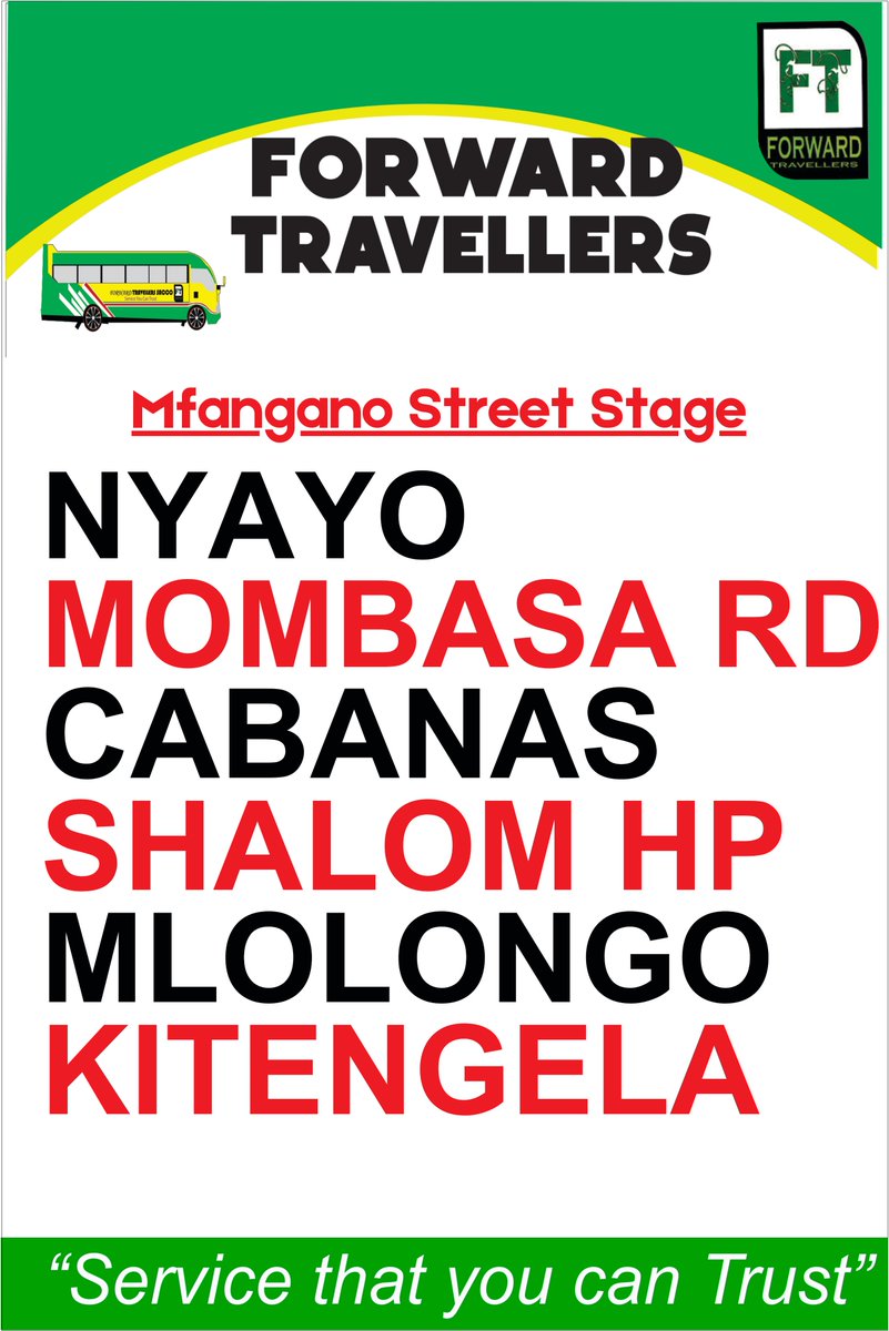 ForwardTsacco's tweet photo. 📷 FORWARD TRAVELLERS 📷
We Promised — Now We’ve Delivered!
📷 New KITENGELA Route Now Live!
📷 Mfangano Stage → Nyayo → Mombasa Rd → Cabanas → Shalom HP → Mlolongo → KITENGELA
📷 0735 961 021
📷 Service that you can Trust https://t.co/9QyeVqtMPq
