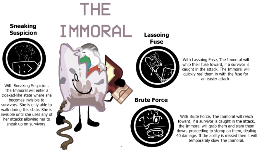 MicroTheManiac's tweet photo. #bfdi 
One day I was in the shower and thought, "Wait, I like asymmetrical Roblox horror games. What if there was a BFDI themed asymmetrical Roblox horror game.." 

And thus I came up with these little concepts! 
I created 4 killer concepts and 4 survivor concepts. I made their.. https://t.co/MdQYrhYv9p