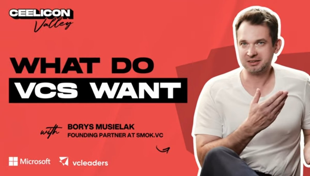 michuk's tweet image. Most future European unicorns 🦄 will be built in the East, because #CEElicon Valley is based in Warsaw, Poland. That's why I invest in top founders from the region.
Here's why:
youtu.be/yDWbEYShX5o?si…
#ceevalley #venturexapital #startups #emergingeurope
