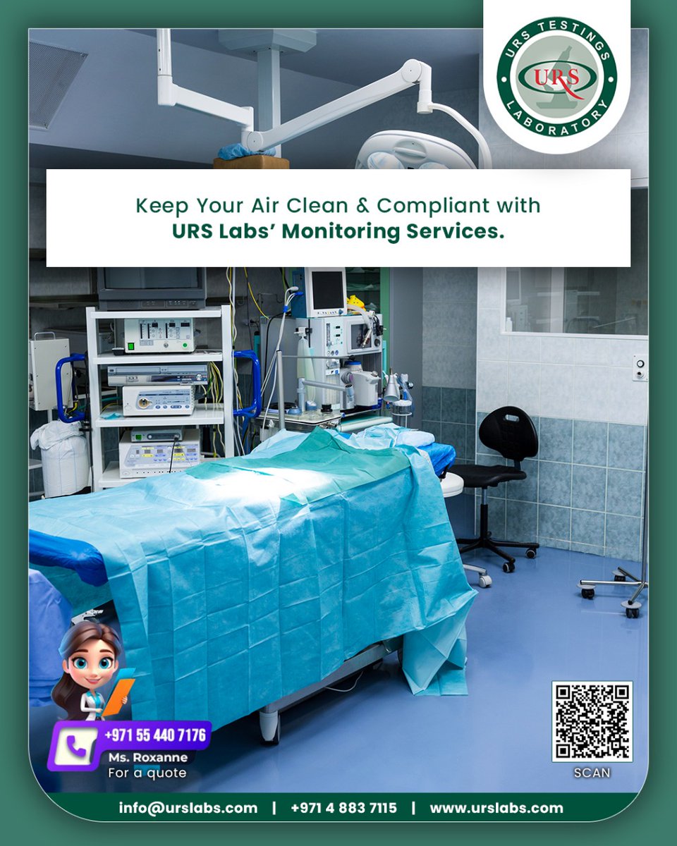 UrsLaboratory's tweet image. Indoor or outdoor—air quality affects people &amp;amp; performance. We help you meet health &amp;amp; regulatory standards with certified air testing services.

Schedule your air quality test today.
Call: +97148837115 
urslabs.com

#airqualitytestinguae #urstestinglaboratory #urslabs