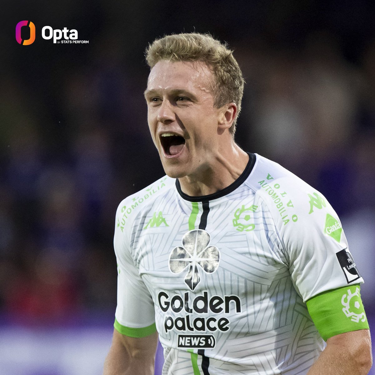 OptaJohan's tweet image. 777 - Over the last three Jupiler Pro League campaigns, Royal Antwerp signing Thibo Somers won more personal duels (777) and aerial duels (405) than any other player in the competition. Spirit.