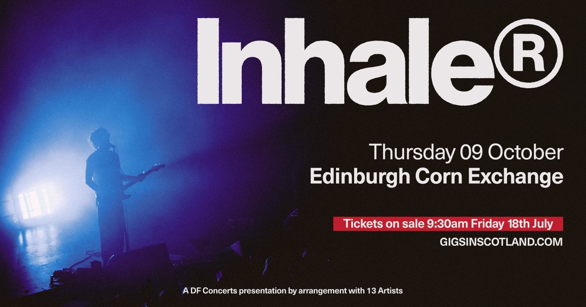 EdinburghCornEx's tweet image. After a phenomenal set in the Scottish sun at #TRNSMT on Saturday @InhalerDublin are coming to the Edinburgh Corn Exchange - Thurs 9 October.
TICKETS ON SALE NOW-amg-venues.com/6KuO50Wrp47