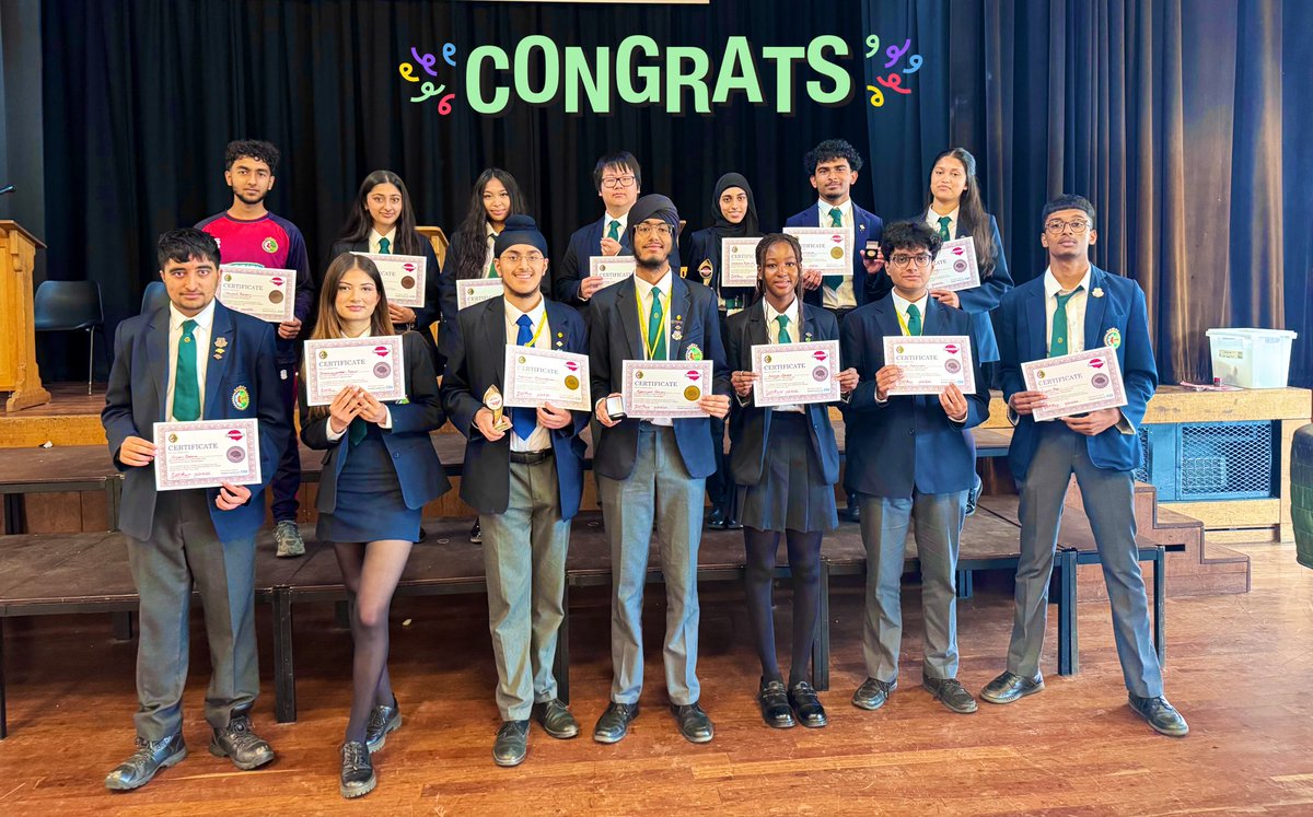 QMGS_CYM's tweet image. Congratulations to our CYM’ers 2024-25🧠on successful completion of the CYM program!Students were awarded Gold,Silver &Bronze🏆at our Prize-giving Assembly. Exceptional Contributions Awards went to Madiha & Harman for their outstanding effort as STL’s🤩
Well done & best of luck👏