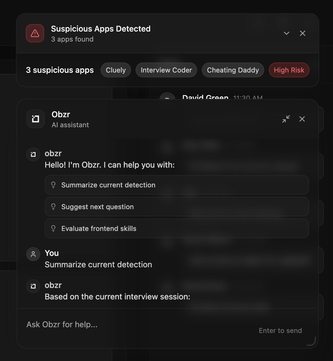 pawanxobzr's tweet image. fuck @cluely.
we’re building the next-gen app to expose every sneaky-ass tool ruining interviews and everything beyond.
if you need an ai whisperer feeding you answers in real-time…
lmao bro, you don’t deserve the seat.
launching soon.
we’re here to bring back real skill.…