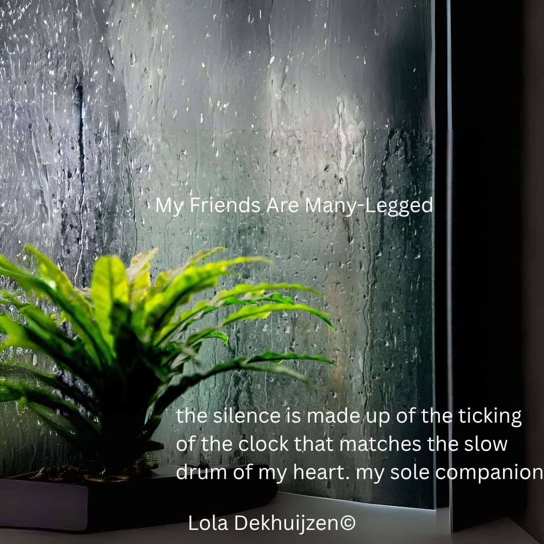 InkSweatTears's tweet image. In, My Friends Are Many Legged, Dekuhuijzen's speaker explores longing, solitude and worlds separated by glass.
Read it here at: inksweatandtears.co.uk/lola-dekhuijze…
#InkSweatandTears #Poetry #Submission