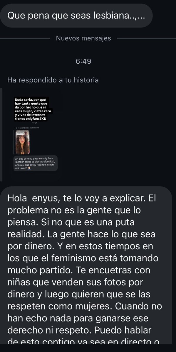 EnyusTW's tweet photo. Que pena que seas lesbiana… https://t.co/dgzWTE8my0