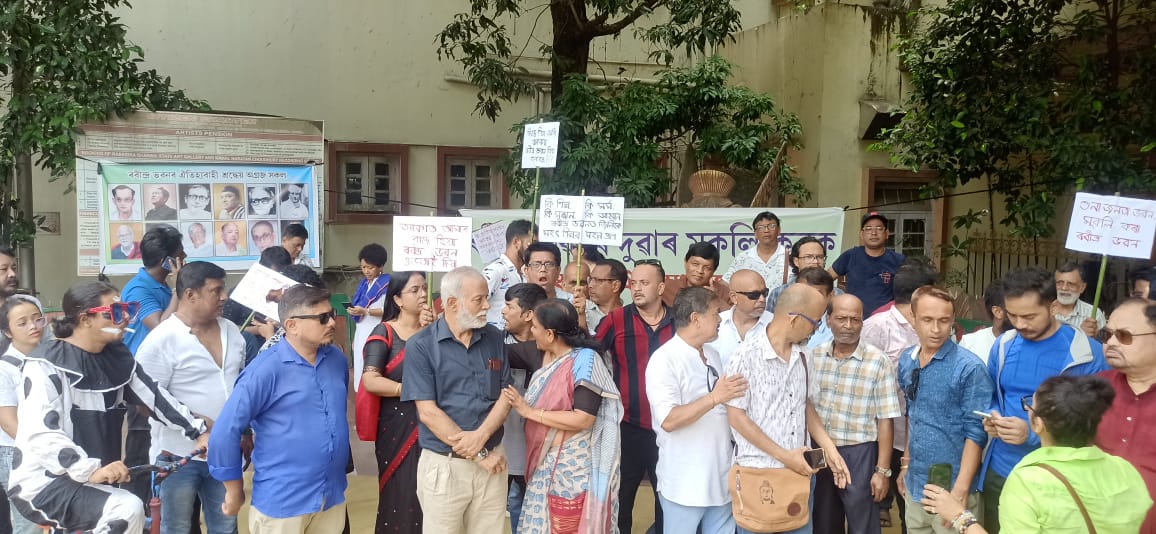 #OpenRabindraBhawan. Despite spending public money for three years, it's still closed due to a deep-seated conspiracy, depriving cultural workers of opportunities. In protest, conscious citizens and members are  demanding the reopening of Rabindra Bhawan.