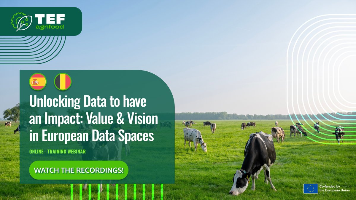👉Did you miss our training webinar last week?

💻 The recordings and slides are now available on our website - check them out to learn how EDIHs can support businesses and public actors in engaging with data sharing initiatives.

🚜 With contributions from the Spanish and the