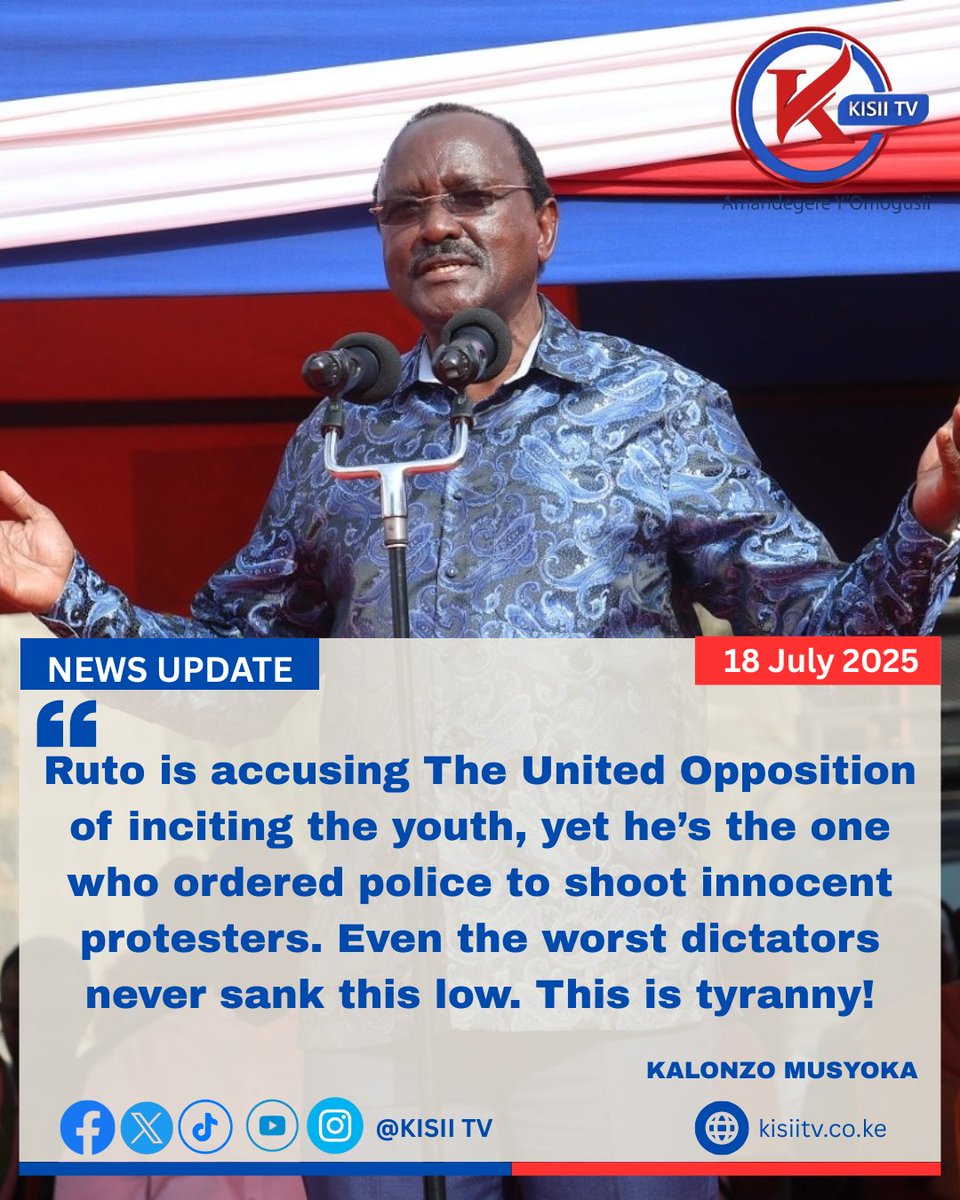 Kalonzo believes that Ruto is more worse than a dictator.
#WiperUDAMerger