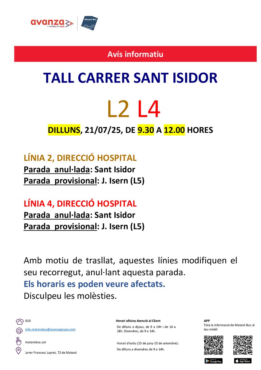 Transport urbà de Mataró | Mataró Bus (@mataro_bus) on Twitter photo 
