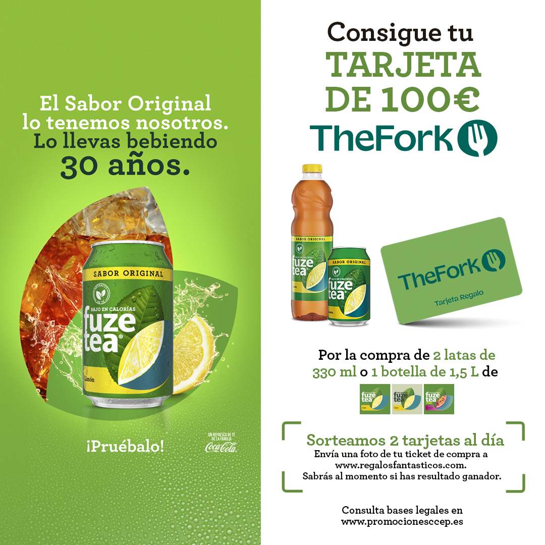 DIA_Esp's tweet image. ¡Sabe a verano, huele a regalo! 

Con tu Fuze Tea puedes ganar una tarjeta regalo Dia de 100€ para lo que más te apetezca: tu picoteo favorito, un helado fresquito o llenar tu nevera sin vaciar tu bolsillo.

Descúbrelo aquí 👉 dia.es/l/tarjeta-rega…