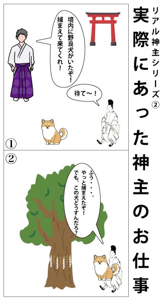 【実際にあった神主のお仕事】

このあと往復2時間運転をしました（就業時間外)😇ﾄﾎﾎ…

ちなみに保護した🐶、今はその神社⛩️の看板犬です🥰