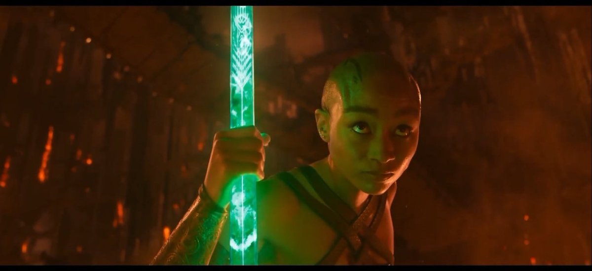 StriderVM's tweet image. Oh hey, the trailer for the MK2 movie has appeared. 

*Shows Tati Gabrielle as Jade*

Oh no. People won&apos;t like this.