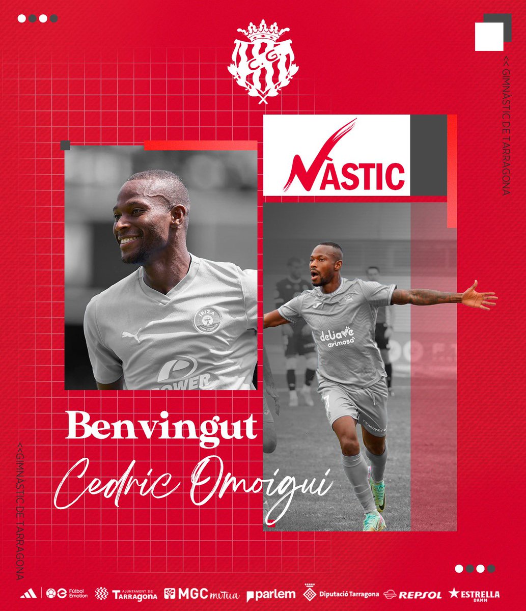 NÀSTIC DE TARRAGONA (@nastictarragona) on Twitter photo 🔴⚪ Cedric Omoigui, nou fitxatge grana‼️
☄ El davanter signa un contracte per tres temporades
👋 Benvingut, <a href="/CedricOmoigui9/">Cedric omoigui</a> !
ℹ️ lc.cx/efzYdn 🔴⚪ Cedric Omoigui, nou fitxatge grana‼️
☄ El davanter signa un contracte per tres temporades
👋 Benvingut, <a href="/CedricOmoigui9/">Cedric omoigui</a> !
ℹ️ lc.cx/efzYdn