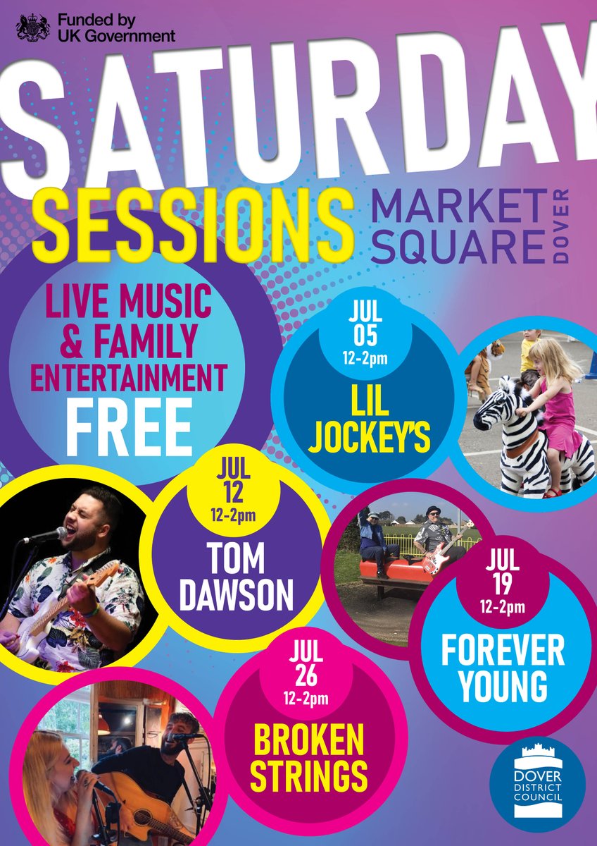 ‼️ POSTPONED DUE TO WEATHER local 70's and 80's band, Forever Young, will not play tomorrow because of the bad weather being forecast. They will perform later in the summer (date to be confirmed). 
#SaturdaySessions #Dover