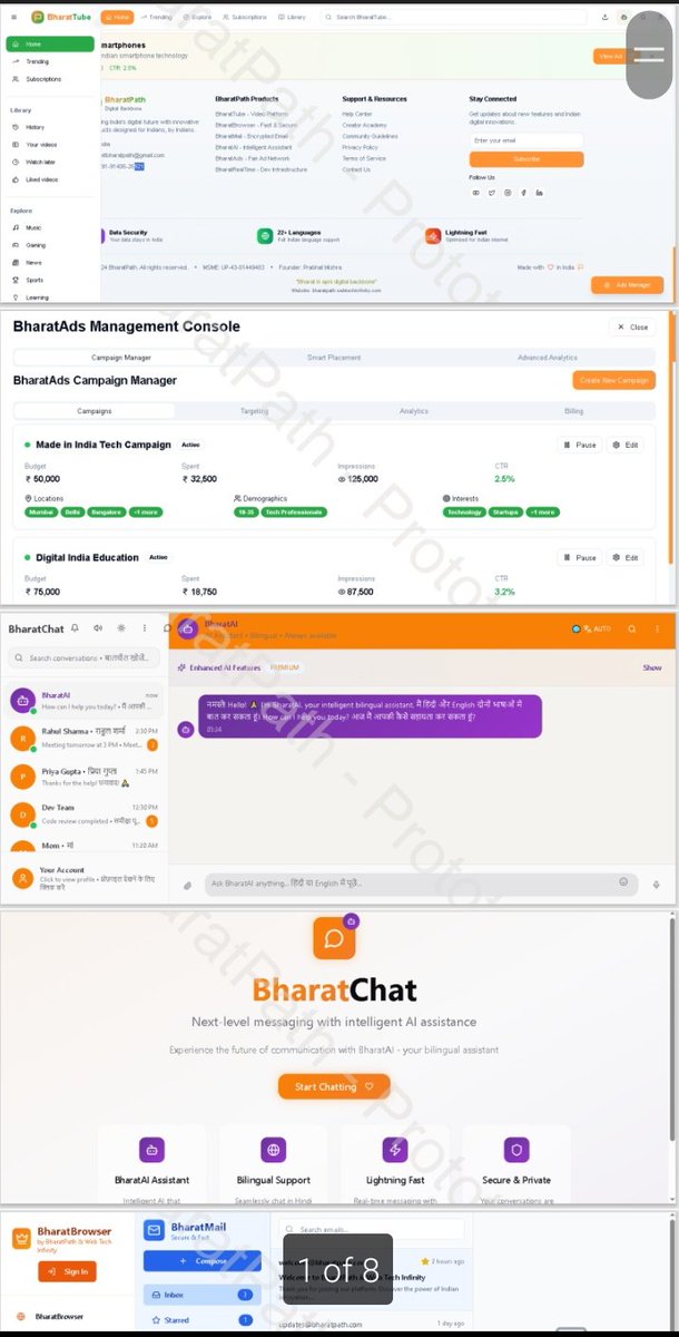 WtiMishra's tweet image. BharatPath (live &amp;amp; Testing Free) and other prototypes.
India’s 1st native Map API – built solo, bootstrapped, zero funding.
Not just a product. A sovereign digital movement. 🇮🇳
Need seed funding
👉 bharatpath.webtechinfinity.com
#BharatPath #MapAPI #Bootstrapped #IndiaStack #SaaS