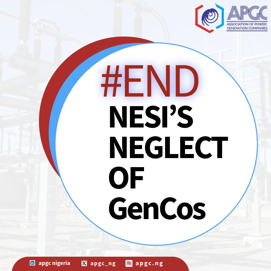 APGC_NG's tweet photo. ⚠ Nigeria can’t power up by neglecting GenCos.
🔌 Pay them fully
🔌 Solve gas & grid issues
🔌 Honour contracts
🔌 Enable direct sales to industries
🔌 Dispatch all generated power
It’s time to #EndTheNeglect.
#GenCos #LightUpNigeria #PowerSectorSeries https://t.co/50Rxvwzy0V