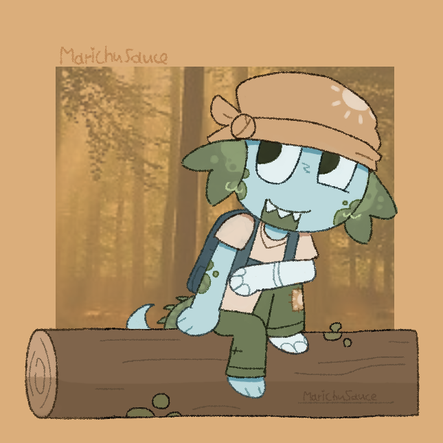 one of my artfight attacks  so far  B   ]
(oc by ToriTui on artfight)
#artfight2025 #digitalart #dandysworld