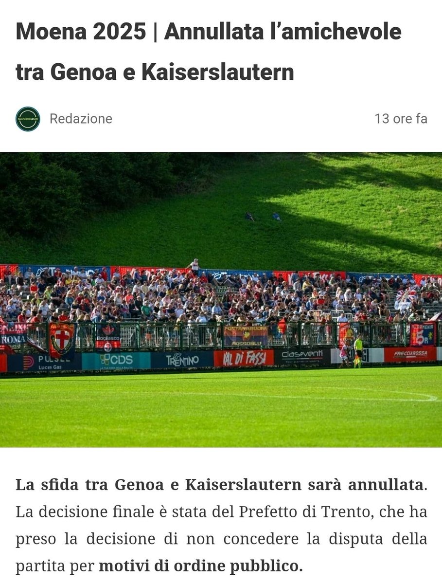 Fvaancy's tweet image. Ci vietano le trasferte pure a campionato finito
