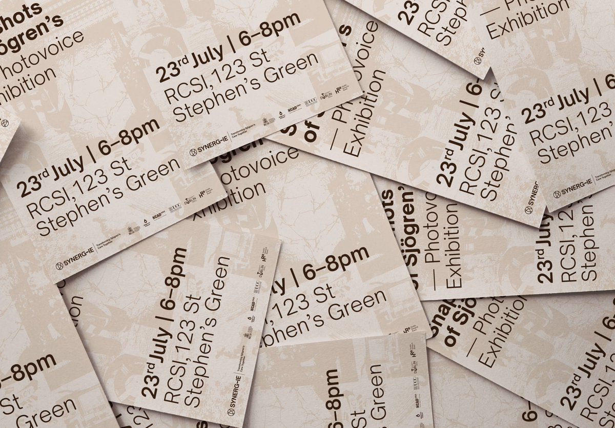 RCSI_Irl's tweet image. A new exhibition from @SYNERG_IE at RCSI offers powerful insights into what it means to live with Sjögren’s.
Participants were invited to document their experiences of Sjögren’s through photography and personal reflection.
Learn more and register ➡️ rcsi.com/dublin/news-an…