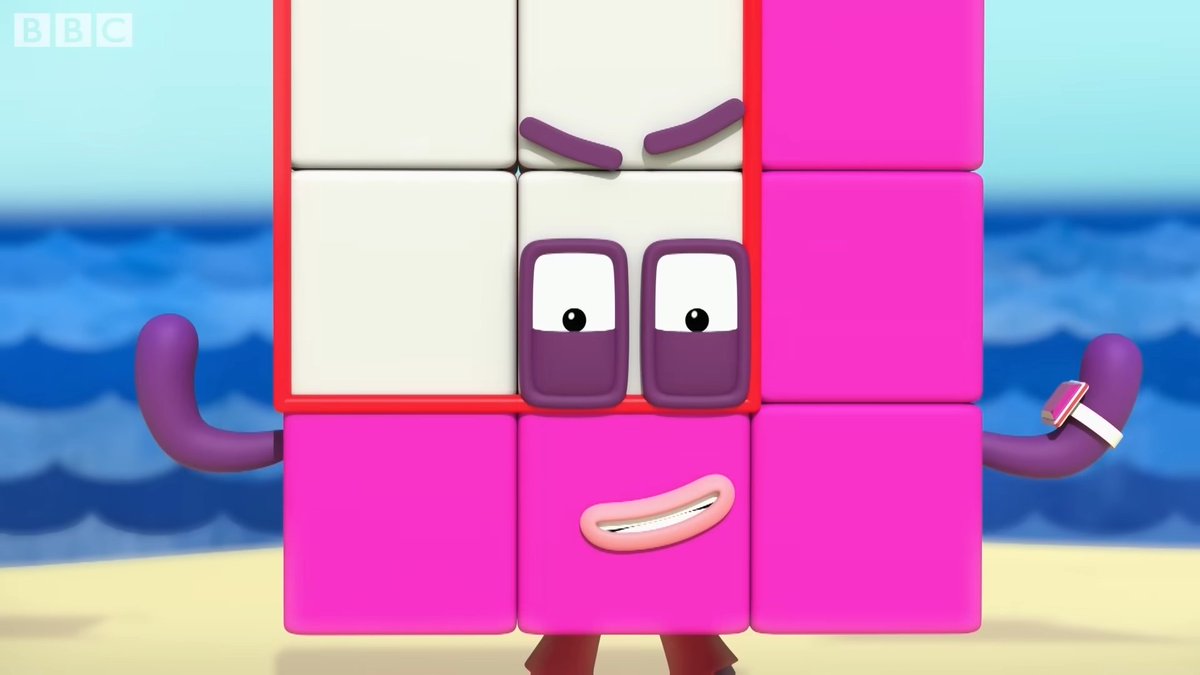 NB18_zSpeed's tweet image. Rare sightings of Numberblock 18 actually being serious 

#numberblocks #learningblocks #screenshot #eighteen