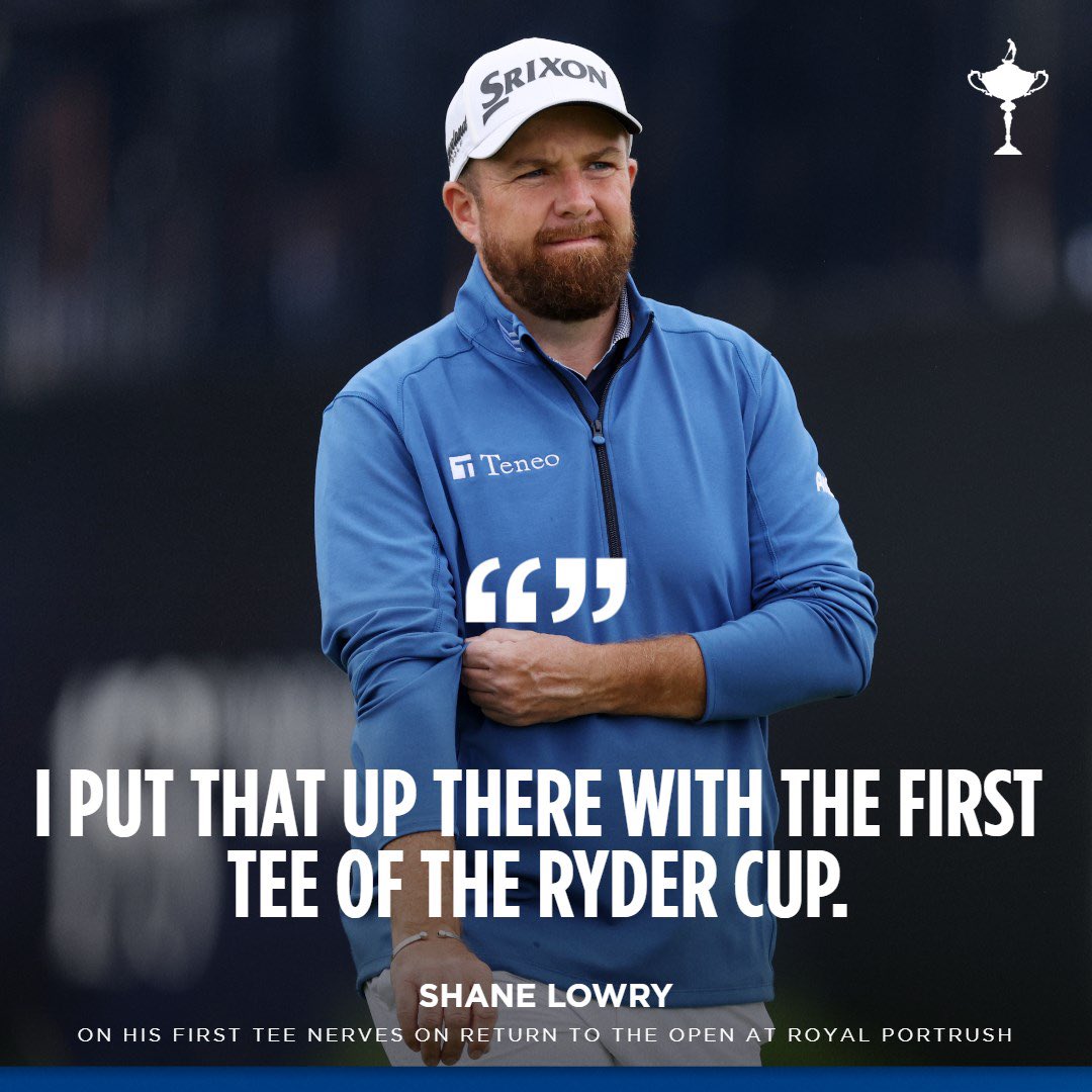 RyderCupEurope's tweet image. First tee nerves hit different when it means so much 馃槒