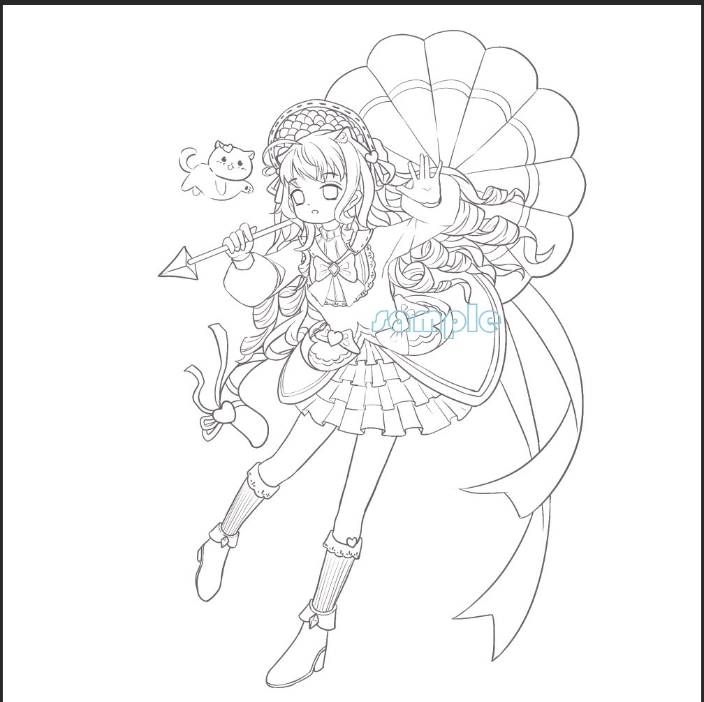 royo0429's tweet photo. めっちゃかわいいスコティッシュフォールドの猫耳ちゃん描いてる～！楽しくお絵描き中
#OC #オリジナル #オリジナルキャラ #立ち絵 #ライン原稿 https://t.co/2hHa1vi6Da
