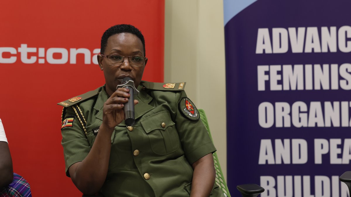 actionaiduganda's tweet image. The women in uniform also have challenges of equal participation at the table of decision making. Women are there but the numbers are not equal compared to men. MaJ. Jacquelyn, UPDF Gender Unit.
#Women4Peace #WPS #NAB111